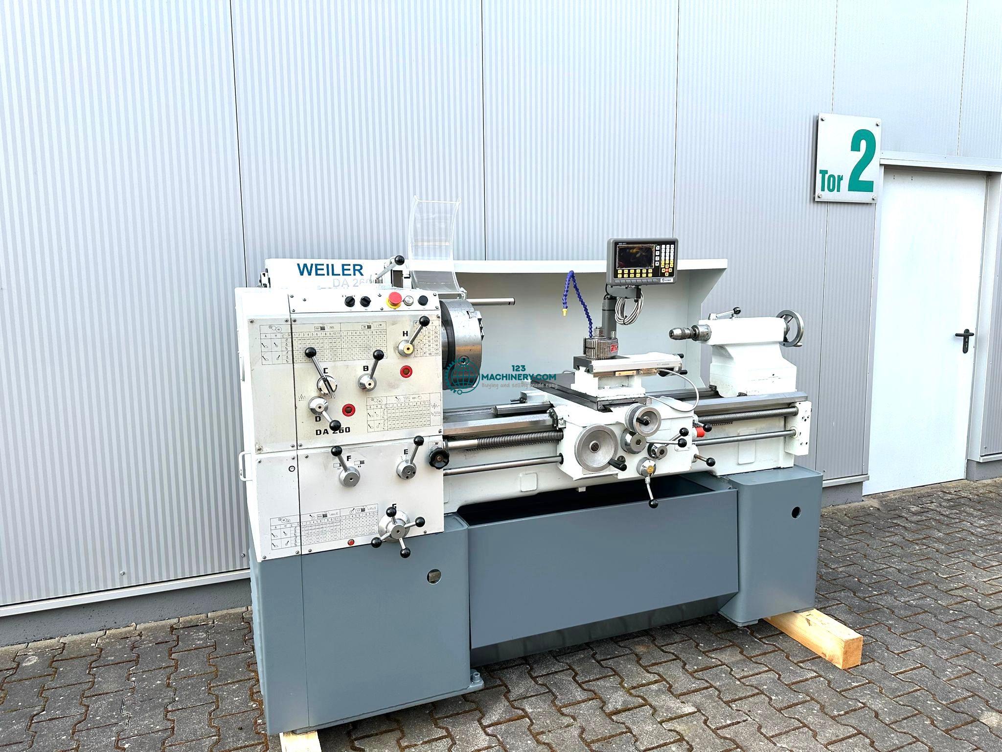 Leit + Zugspindeldrehmaschine WEILER DA 260x1000